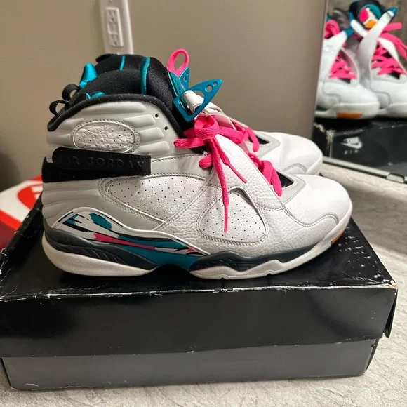 Jordan 8 South Beach Sz 10 Jordan 8 Retro South Beach (PS) - 305369-113 - US main image 4